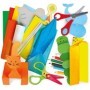 Set de creatii fara lipici cu 6 tipuri diferite de hartie 5-8 ani